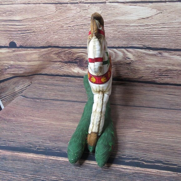 Plush Christmas Rocking Horse - Handmade 18" - Picture 4 of 7
